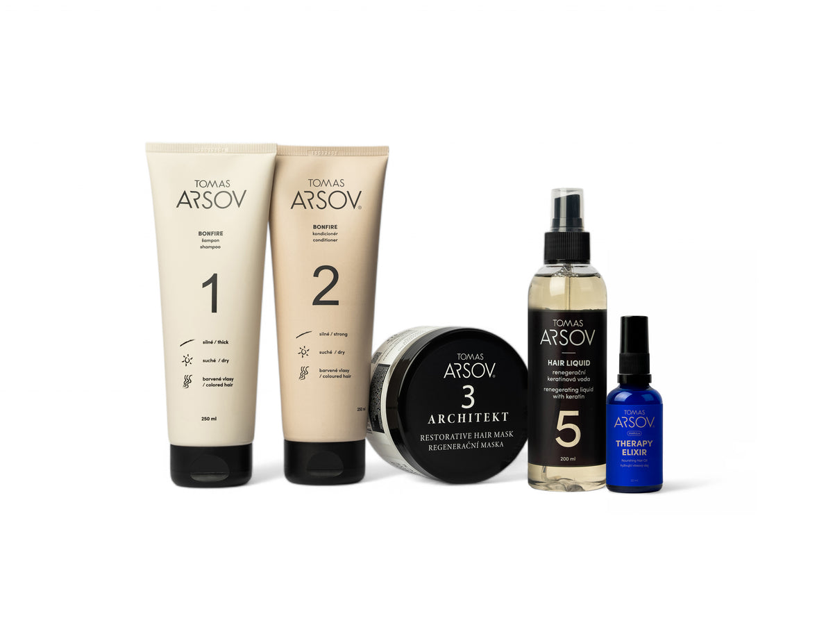 Complete care set for damaged hair