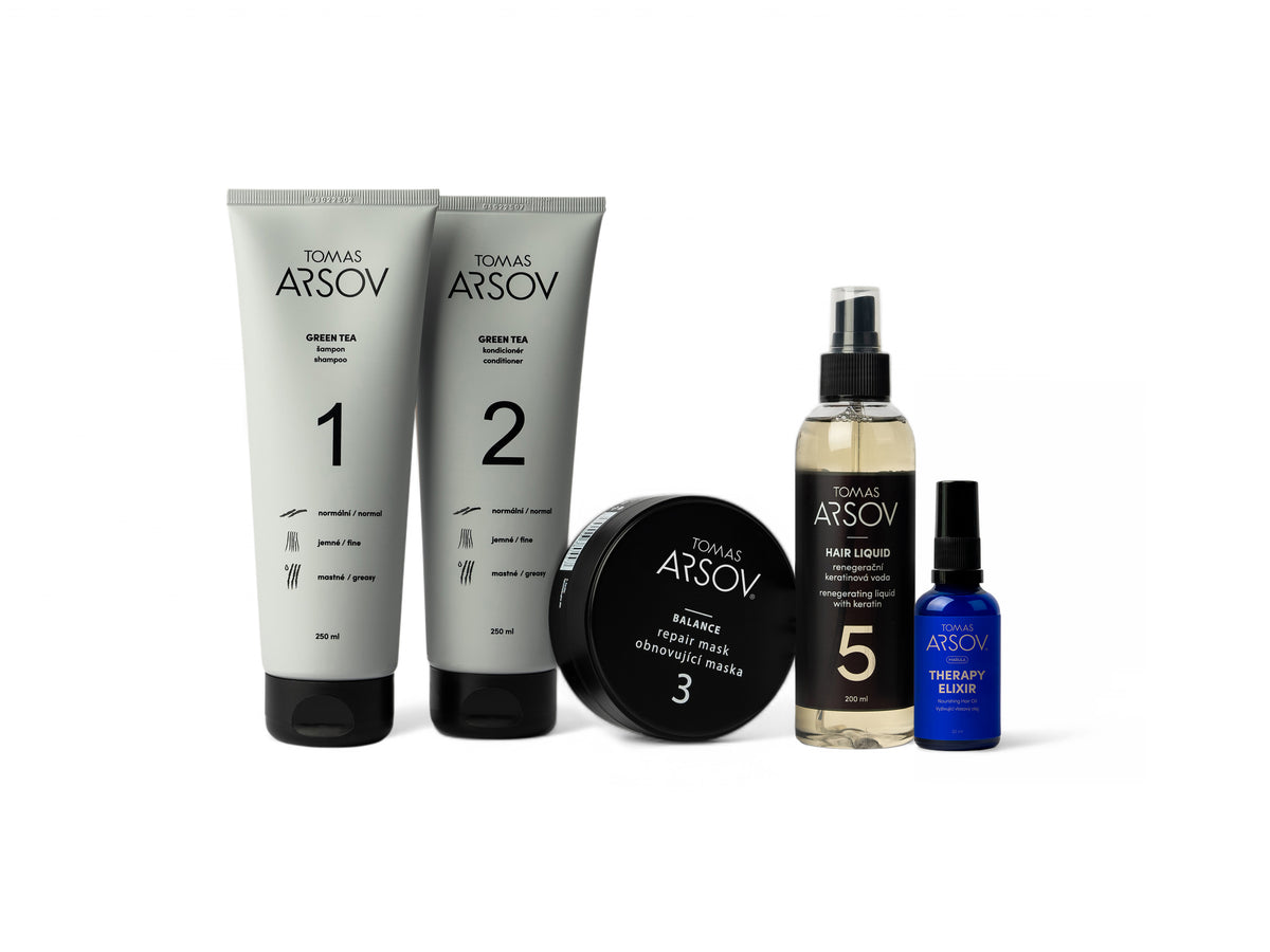 Complete care set for curly and fine hair