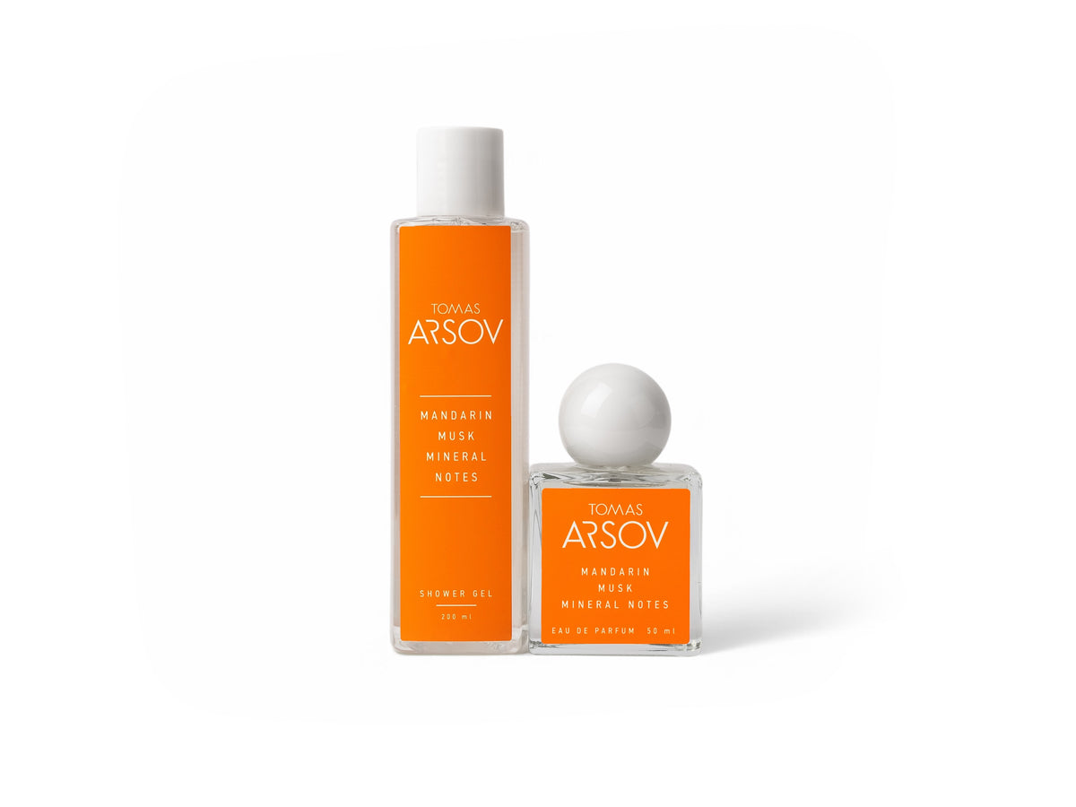 MANDARIN MUSK MINERAL NOTES Perfume and Shower gel
